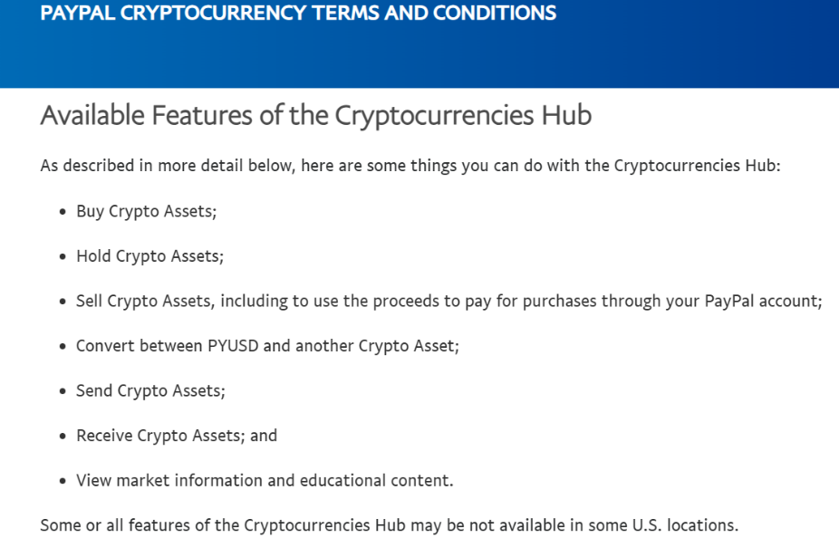 Cryptocurrency Hub To Be Released by Paypal For A Group Of Selected Users