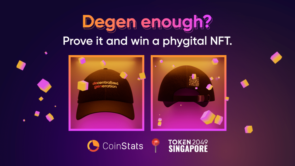 Degen Checkpoint from CoinStats at TOKEN2049 Singapore