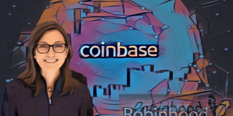 Cathie Wood’s Ark Invest Dumps $4.4 Million Coinbase, $4.3 Million Robinhood Shares