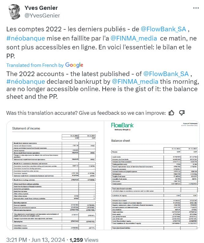 Swiss Regulator Forces FlowBank into Bankruptcy Amid Compliance Breaches