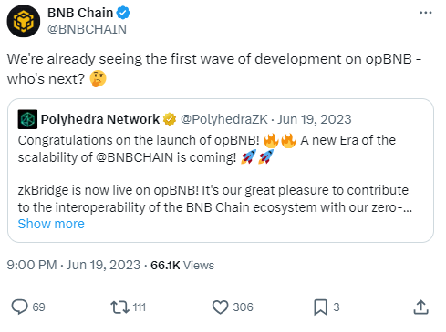 Binance Launches opBNB: A New Layer-2 Testnet Powered by Optimism