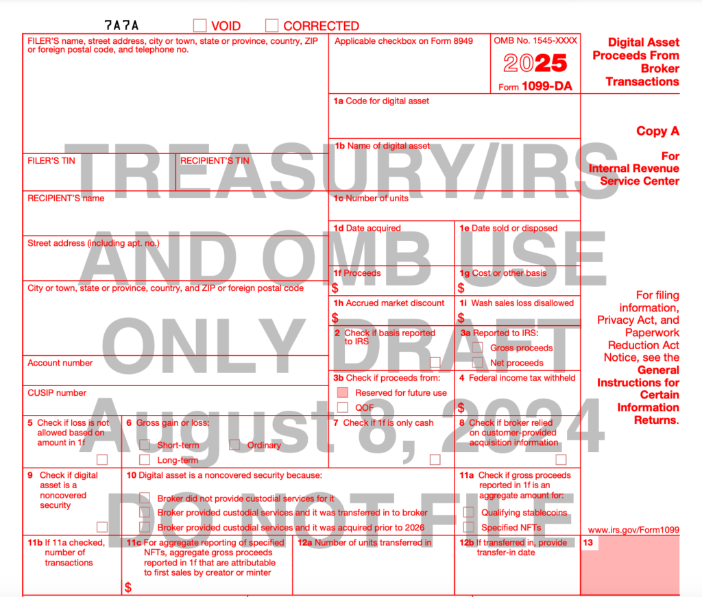  Form 1099-DA Explained