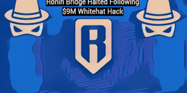 Ronin Bridge Halted Following $9M Whitehat Hack